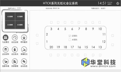 华堂科技会议系统跟踪软件