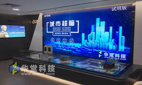 科大讯飞智慧展厅“城市超脑”界面展示1-华堂科技
